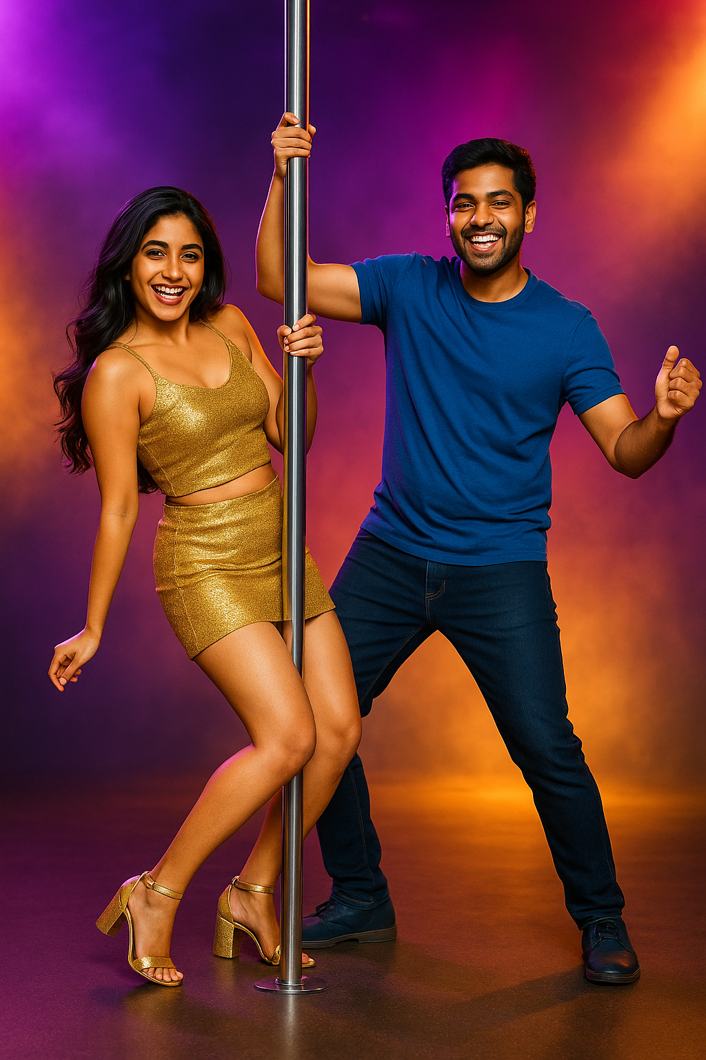 party-on-the-mood-holding-on-pole