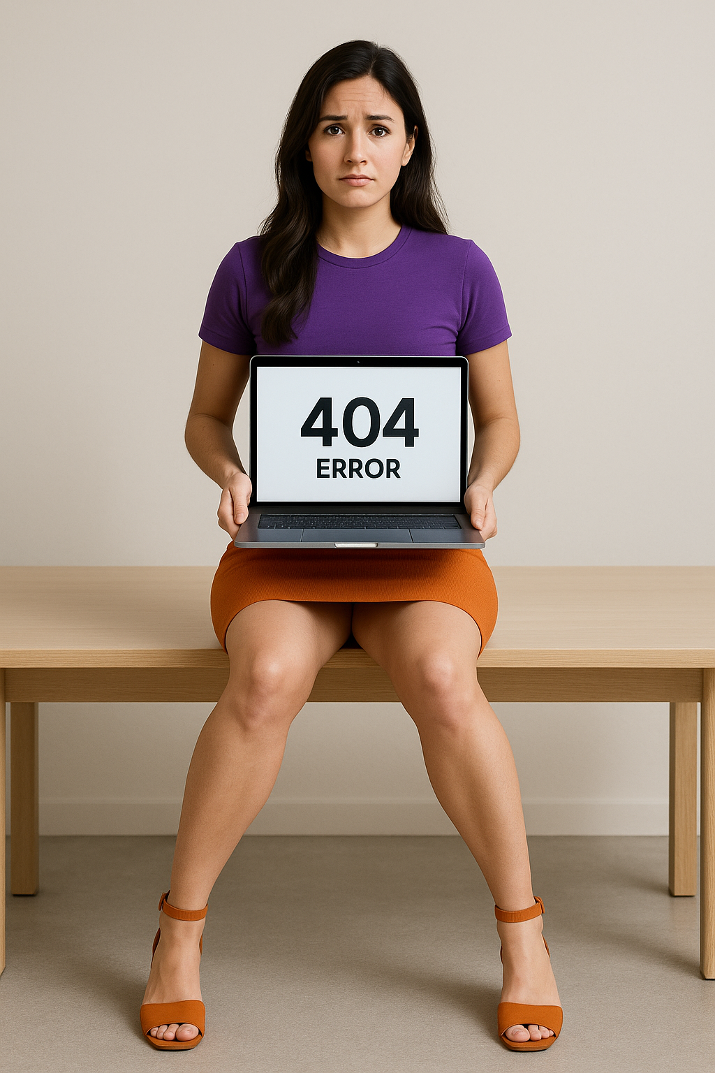 404-error-pinkgirl-sitting-on-bench